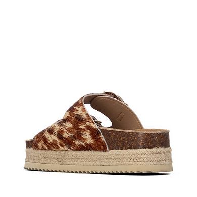 Women's Refresh Collection Double Strap Buckle Flat Sandals 175013