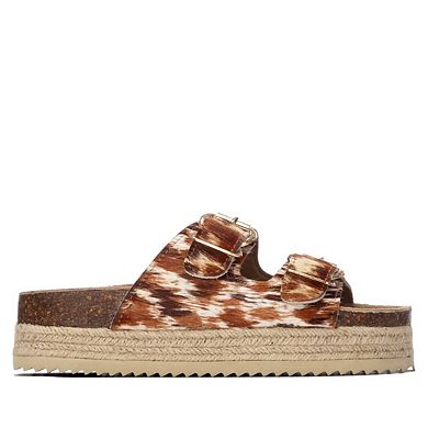 Women's Refresh Collection Double Strap Buckle Flat Sandals 175013