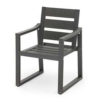 Hearthshire Outdoor Dining Chairs, Weather Resistant Patio Chairs with Armrest for Indoors