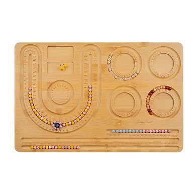 John Bead 43x28.5x1cm Bamboo Wood Jewelry Combo Beading Board