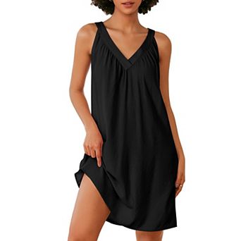Ekouaer Nightgown for Women Sleeveless Sleepwear