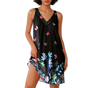 Ekouaer Nightgown for Women Sleeveless Sleepwear
