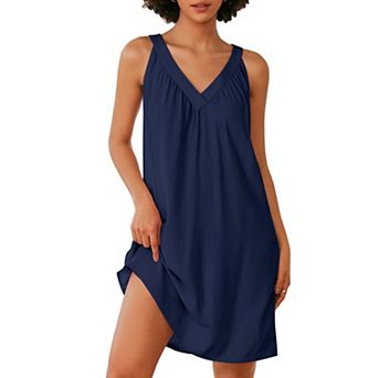 Ekouaer Nightgown for Women Sleeveless Sleepwear