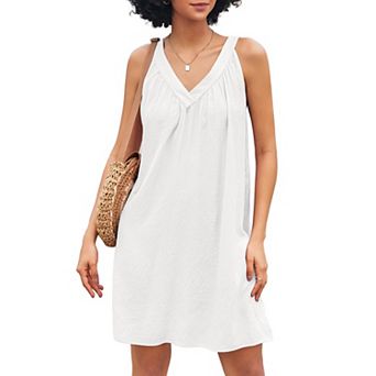 Ekouaer Nightgown for Women Sleeveless Sleepwear