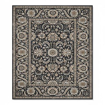 Machine Washable Area Rug with Non-Slip Backing for Living Room Dining Room Bedroom