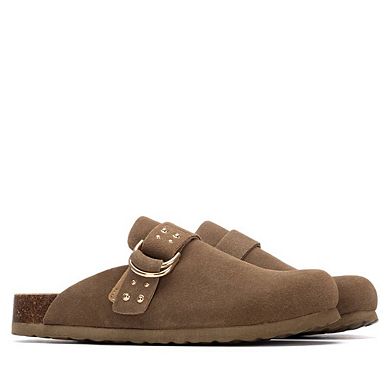 Women's Refresh Collection Suede Clog Mule Flats 175008