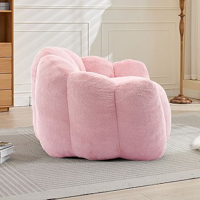 KWPZQEB Lotus Type Compression Bean Bag Chair with pull ring, Lazy Sofa Chair for Living Room