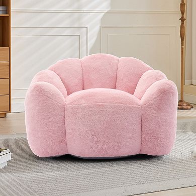 KWPZQEB Lotus Type Compression Bean Bag Chair with pull ring, Lazy Sofa Chair for Living Room