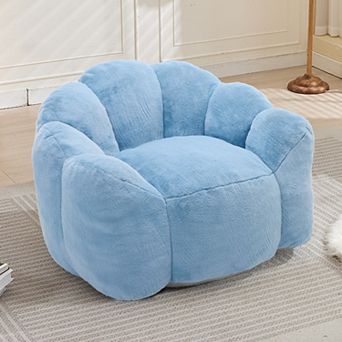 KWPZQEB Lotus Type Compression Bean Bag Chair with pull ring, Lazy Sofa Chair for Living Room