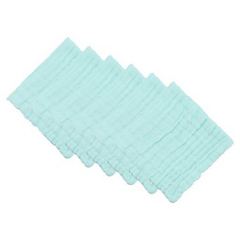 12" x 12" Cotton Muslin Washcloths, Soft & Absorbent Reusable Face Cloths for Bathroom Gym Spa