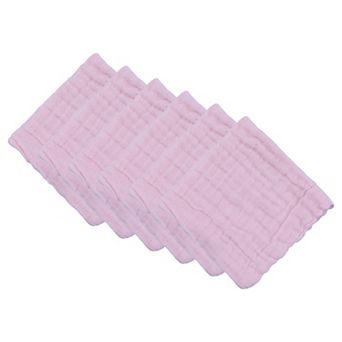 12" x 12" Cotton Muslin Washcloths, Soft & Absorbent Reusable Face Cloths for Bathroom Gym Spa