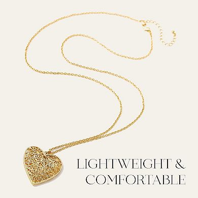 KSIZUIS Heart Pendant Necklace for Women - 18" Lightweight Elegant Chain, Gift-Ready