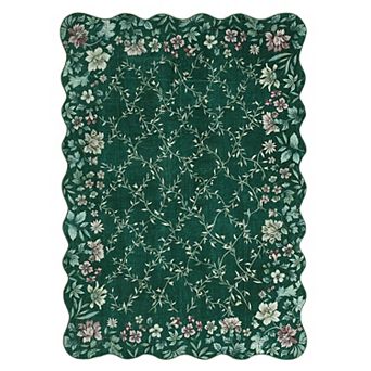 Vintage Floral Runner Rug Washable Non-Slip Carpet for Hallway & Bedroom