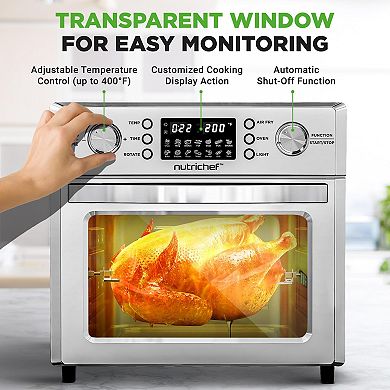 NutriChef 26L Electric Air Fryer Oven 1700W