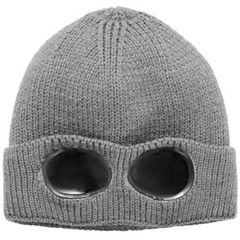 Unisex Knit Beanie with Goggles