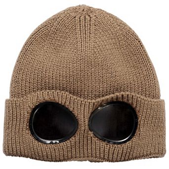 Unisex Knit Beanie with Goggles