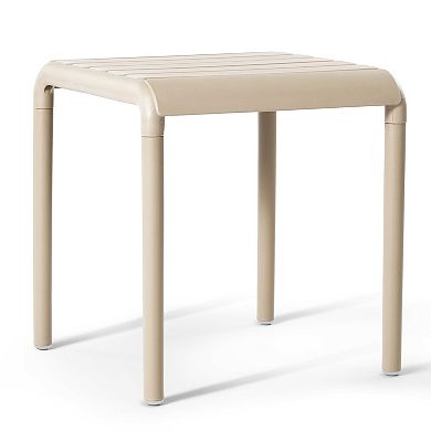 Plastic Modern Outdoor Patio Accent Side Tables (Set of 2)
