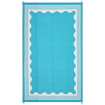 Garvee Modern Minimalist Reversible Outdoor Rug for Garden Beach Stain & UV Resistant Mat for Picnic