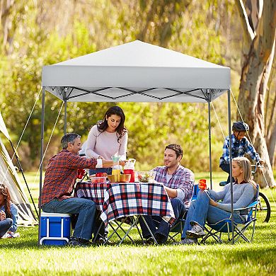 Pop Up Canopy Tent 6.6 x 6.6 Ft Instant Outdoor Sun Shelter