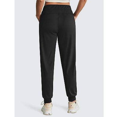 Pinspark Women's Stretch Athletic Joggers Lightweight Running Sweatpants with Pockets