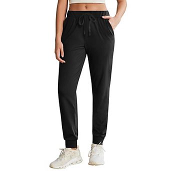 PINSPARK Women's Stretch Athletic Joggers Lightweight Running Sweatpants with Pockets