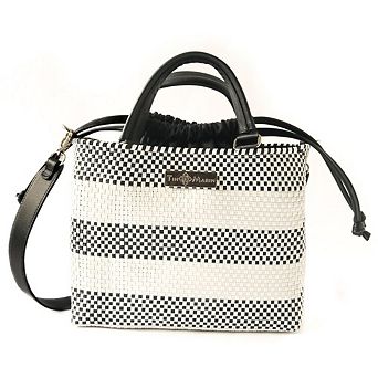 Lolo Medium Woven Crossbody Drawstring Bag