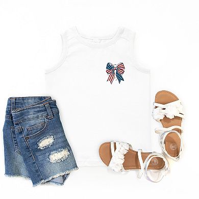 Patriotic Bow Stars - Youth Tank Top