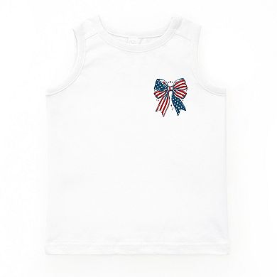 Patriotic Bow Stars - Youth Tank Top