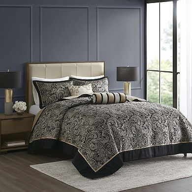 Jacquard Bedspread Set with Throw Pillows