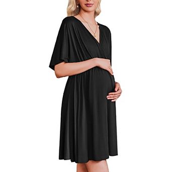 Ekouaer Labor and Delivery Gown for Hospital Maternity Nursing Dress Nightgown Pajamas