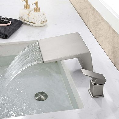 Single-Handle Tub Deck Mount Stainless Steel Roman Tub Faucet