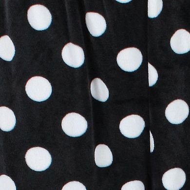 Weekending Women's Polka Dot Velour Pajama Pants