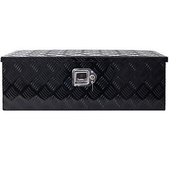 Aluminum Truck Tool Box Heavy Duty Pickup Trailer RV Underbody Storage Box Lockable Waterproof