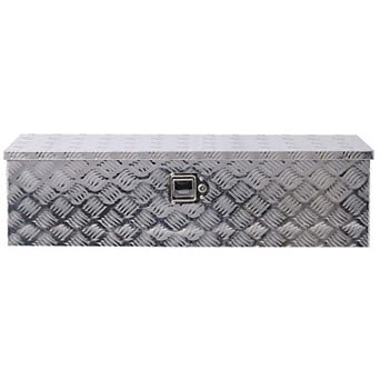 Aluminum Truck Tool Box Heavy Duty Pickup Trailer RV Underbody Storage Box Lockable Waterproof