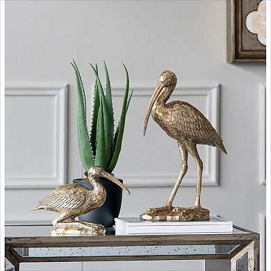 KWPZQEB Animal Statue Decor, Gold Finish