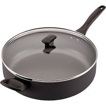Zoulao 6-qt Black Nonstick Saute Pan, Dishwasher Safe with Helper Handle