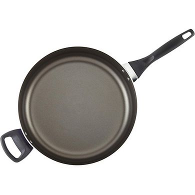Zoulao 6-Quart Black Nonstick Saute Pan, Dishwasher Safe with Helper Handle