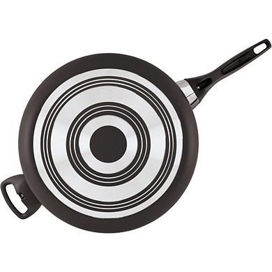 Zoulao 6-Quart Black Nonstick Saute Pan, Dishwasher Safe with Helper Handle