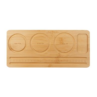 John Bead 13x28.5x1cm Bamboo Wood Jewelry Beading Board for Mini Bracelet Making