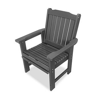HDPE Patio Dining Chair, Outdoor Chair with 18/8 Stainless Steel Hardware, Heavy Duty 600 LBS
