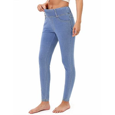 Women's Denim Leggings High Waisted Skinny Pants