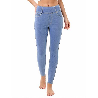 Women's Denim Leggings High Waisted Skinny Pants