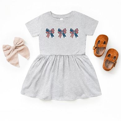 Patriotic Bows Row - Infant Dress
