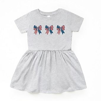 Patriotic Bows Row - Infant Dress