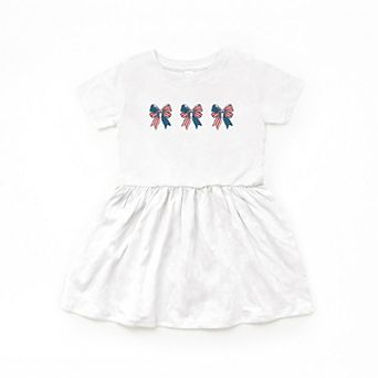 Patriotic Bows Row - Infant Dress