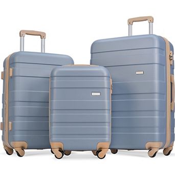 KWPZQEB New Model ABS Hardshel Luggage Set of 3, 20''24''28''