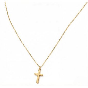 KSIZUIS 14K Gold Plated Dainty Cross Choker - Christian Faith Jewelry for Women
