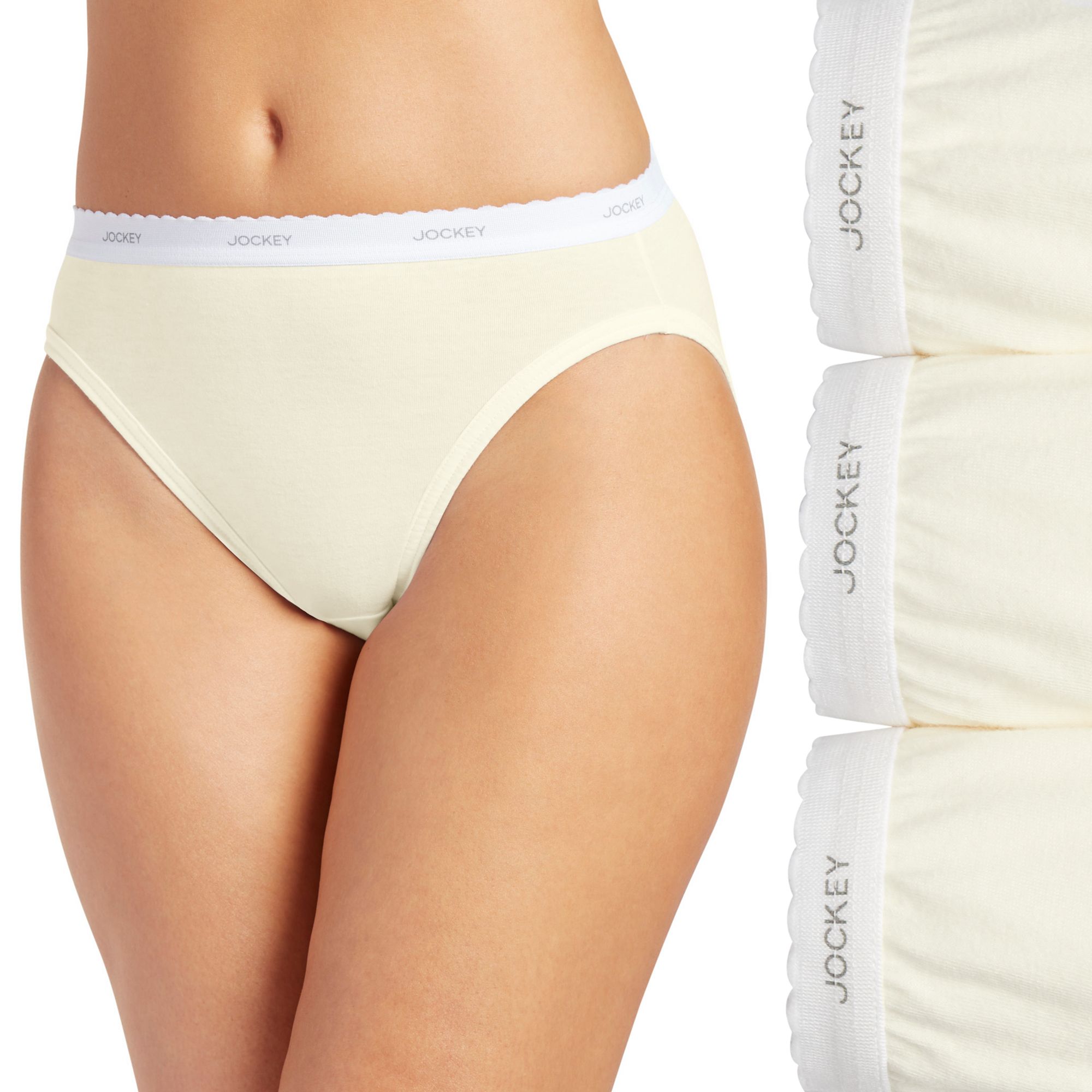 Womens Jockey® Classics 3-pk. French-Cut Brief Panty Set 9480, Size: 5, I