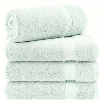 4 pc Bath Towels For Bathroom Extra Large Soft Plush Set