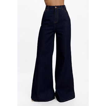 Women's High Waist Loose Wide Leg Jeans
